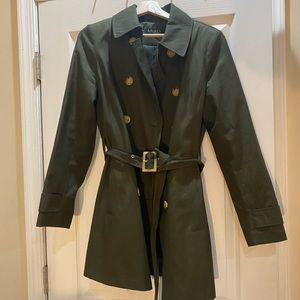 Ralph Lauren Womens Khaki Trench Coat Size M